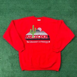 Vintage 1992 University of Arizona/U of A Wildcats Pullover Sweatshirt (LARGE)